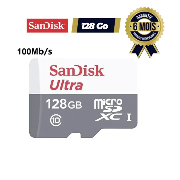 Carte mémoire SanDisk Ultra 128Go MICRO SD SDX