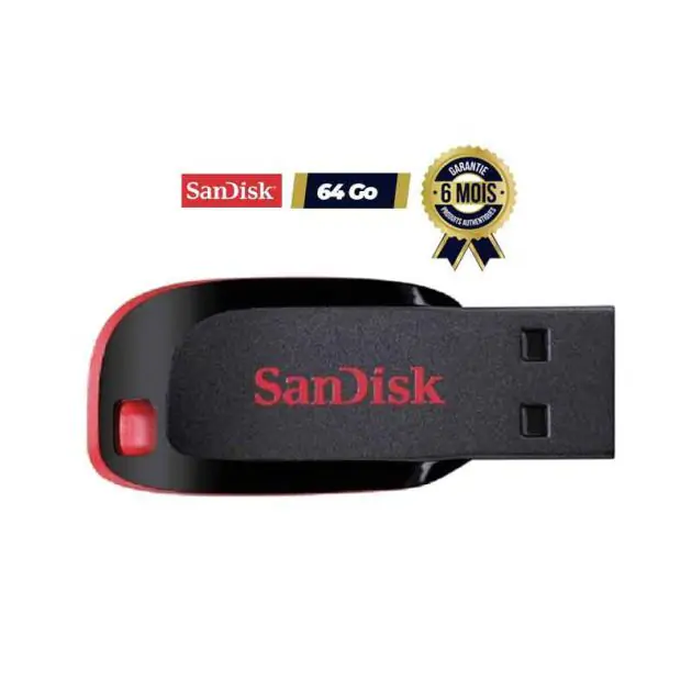 Clé USB 2.0 SanDisk Cruzer Blade 64 Go