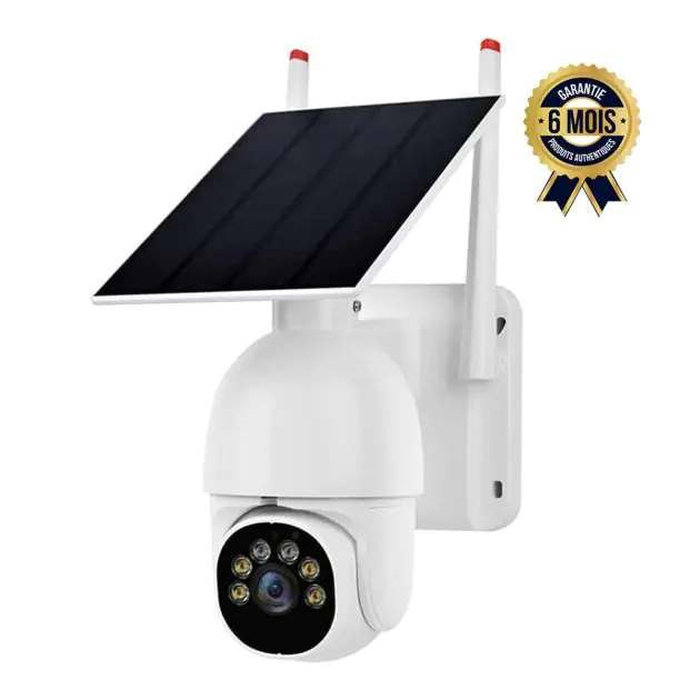 Caméra de surveillance solaire Wifi - Faible Consommation - 1080P HD - Étanche - Vocale Bidirectionnelle