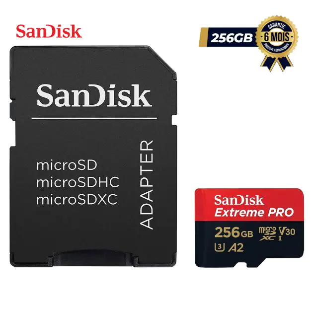 Carte mémoire - SanDisk Extreme PRO - MicroSDXC™ - 256 Go - UHS-I