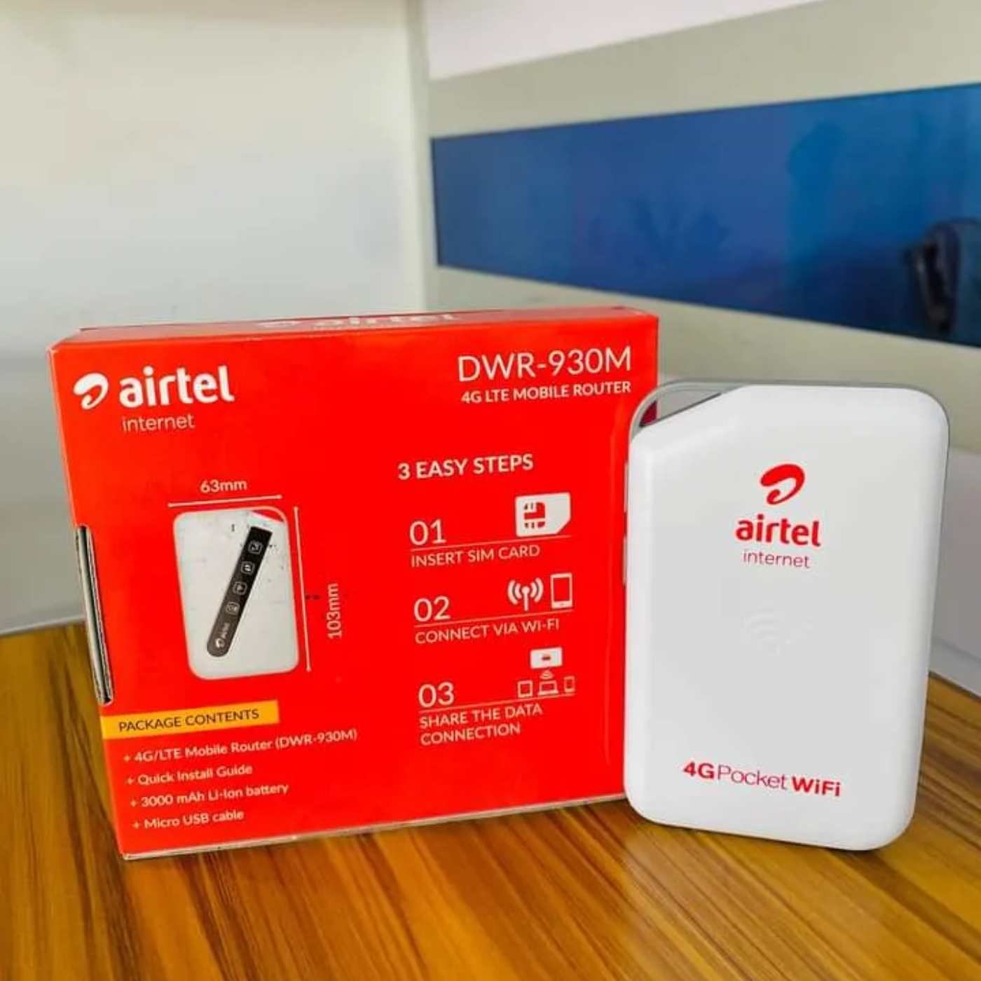Miniature 2 de Routeur Wi-Fi 4G LTE Airtel DWR-930M