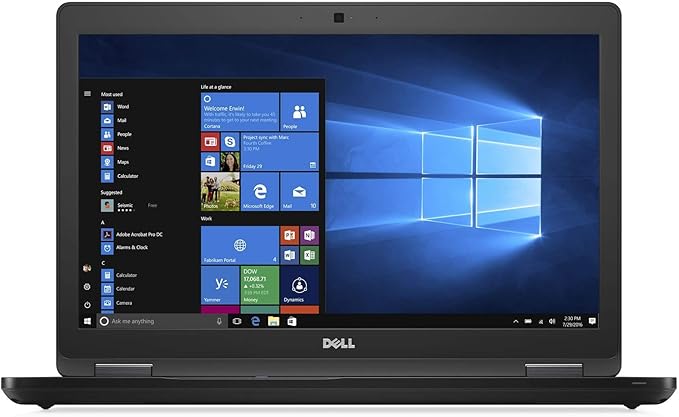 Miniature 5 de Dell Latitude 5580 PC portable 15,6" HD Noir (Intel Core i5, 8 Go de RAM, SSD 256 Go, Intel HD 620, Windows 10 Professionnel)