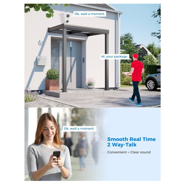 Miniature 6 de Caméra Hiseeu WS03 Double Objectif - WiFi 5G/2.4G - PTZ Extérieure IP65 - Vision Nocturne 18 m