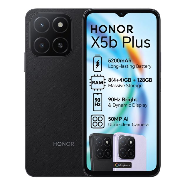 Miniature 2 de HONOR X5b Plus – 128 Go – 4 Go RAM – 6,56’’ – Double Nano SIM – 50 MP/5 MP – 5200 mAh – Garantie 12 mois